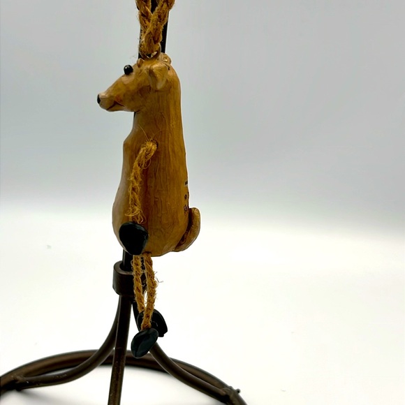 Vintage Bert Anderson Wooden Carved Reindeer Christmas Ornament 2003 - Picture 2 of 11